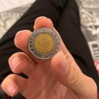 moneta da 500 lire da collezione