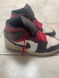 Scarpe Nike Air Jordan 1 Mid Gym Red / Black Toe