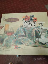 scatola vintage pubblicitaria Stock