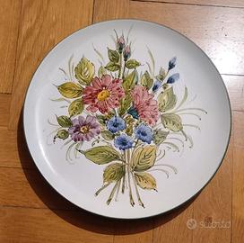 Piatto floreale da appendere