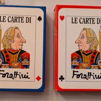VINTAGE CARTE DA GIOCO ANNI 90 FORATTINI 2 MAZZI