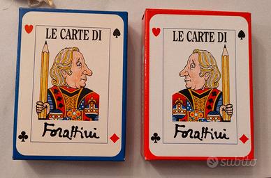 VINTAGE CARTE DA GIOCO ANNI 90 FORATTINI 2 MAZZI