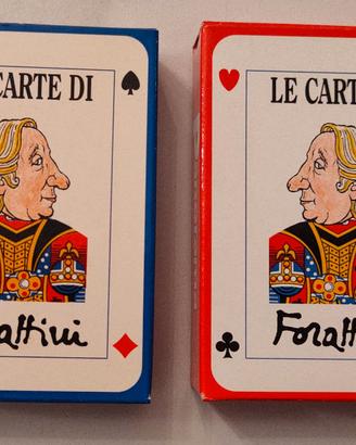 VINTAGE CARTE DA GIOCO ANNI 90 FORATTINI 2 MAZZI