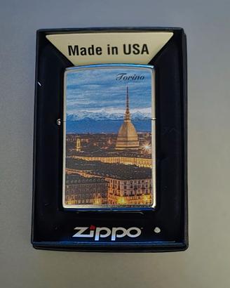 Zippo Originale TORINO Skyline Alpi e Mole  MINT