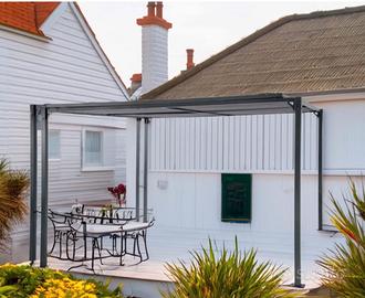 Pergola in acciaio, estensibile