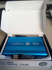 Hard disk Esterno 500Gb + Custodia Nuova