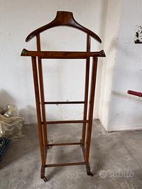 Servomuto Indossatore da Camera Vintage in Legno