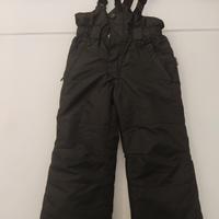 salopette sci pantaloni neve bambino taglia 5 anni