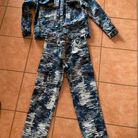 Completo jeans pantalone e giacca ragazzo