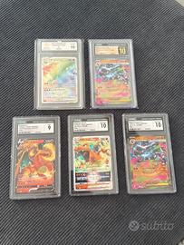 Lotto 5 carte pokemon Charizard poco trattabile