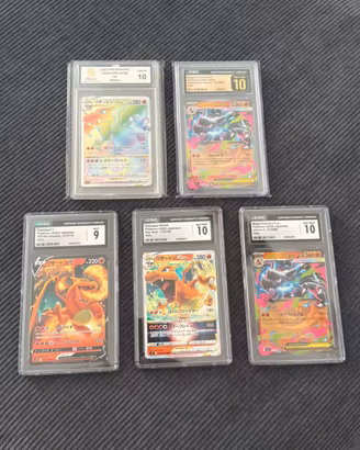 Lotto 5 carte pokemon Charizard poco trattabile