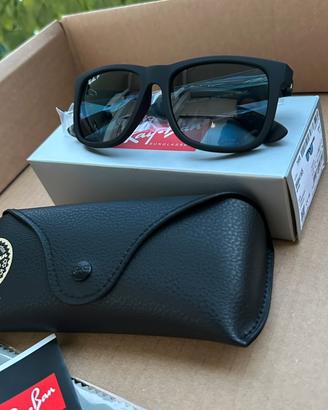 Ray-Ban Justin Polarizzati RB4165 Nero Opaco