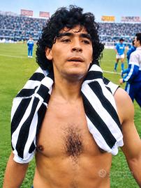 fotografia Maradona Juventus vs Napoli