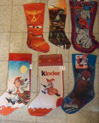 Calze Befana Cars Dinosauri Catania Kinder U.Ragno