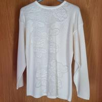 Maglia in cotone donna a manica lunga
