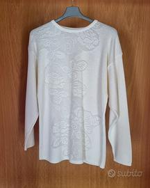 Maglia in cotone donna a manica lunga