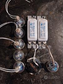 Lampade alogene 12 V con trasformatori
