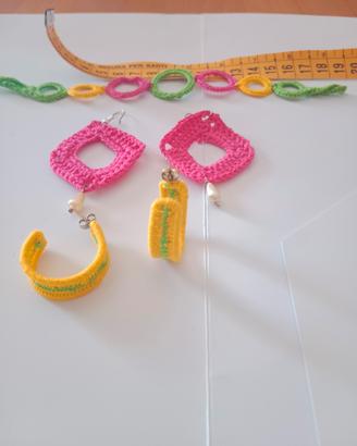 bracciale più orecchini 