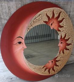 Specchio etnico decorativo – pezzo unico – 100 cm