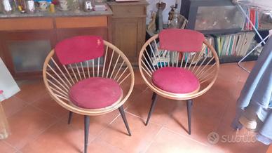 Coppia Poltrone Cerchio "Hoop Chair"  Modernariato