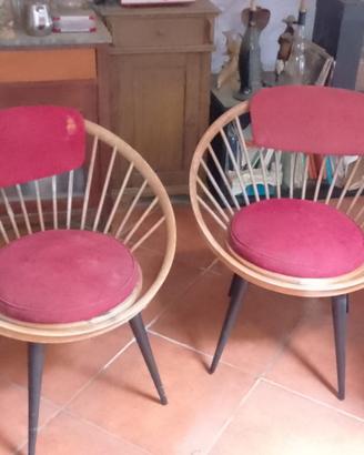 Coppia Poltrone Cerchio "Hoop Chair"  Modernariato