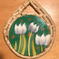 Sottopentola ceramica vimini dipinto cucina nuovo