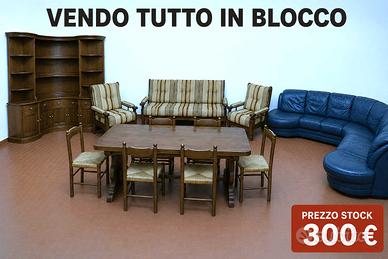 LOTTO COMPLETO MOBILI E DIVANI IN BLOCCO
