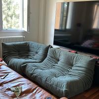 Ligne Roset Togo Sofa angolare + due posti