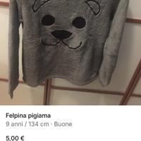 Felpina pigiama bimbo