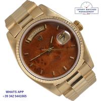 ROLEX  Day-Date 18038 President Wood dial gold