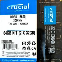 Crucial RAM 64GB Kit (2x32GB) DDR5 5600MHz "NUOVO"