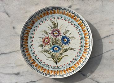 Grande antico Piatto  da portata dipinto a mano