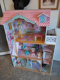 casa bambole legno come nuova kidcraft