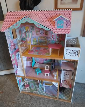 casa bambole legno come nuova kidcraft