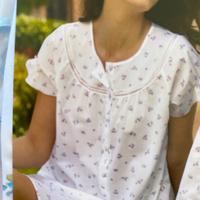Camicia da notte batista di cotone Lincialor