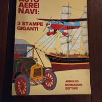 Mondadori “Auto Aerei Navi” – 3 Stampe Giganti