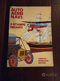 Mondadori “Auto Aerei Navi” – 3 Stampe Giganti