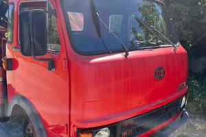 Camion Fiat OM40 gru e ribaltabile pat B
