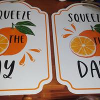 Squeeze The Day- 2 decorative pubblicità da parete