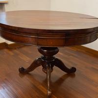 Tavolo inizio 900 legno noce scuro + 4 sedie