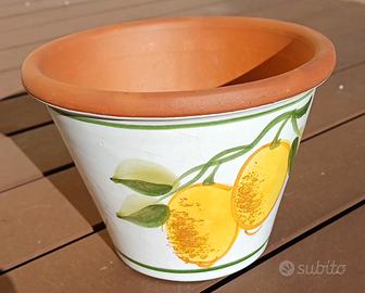 vaso in terracotta smaltato