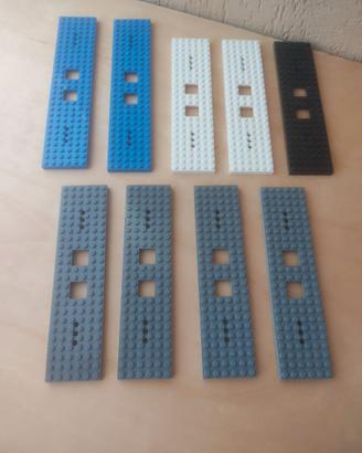 LEGO TRENO 9 BASI VAGONI COME DA FOTO