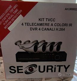 Kit TVCC 4 telecamere a colori IR