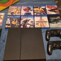 Playstation 4 CUH-1216B 1 TB + 8 GIOCHI + 2 Contro