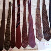 Cravatte varie di seta Armani e misto poliestere