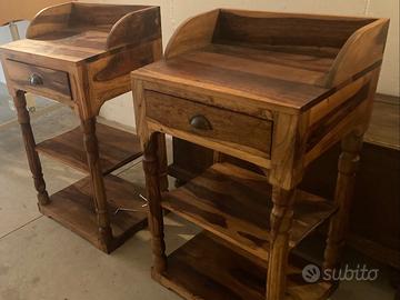 Comodini in legno Indiano