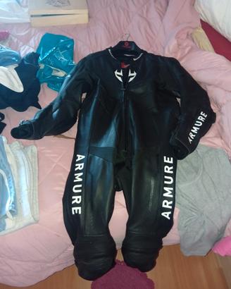 tuta intera in pelle armure da moto