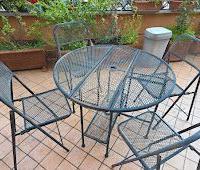 Tavolo ferro battuto + 4 sedie