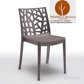 Sedie Bar Pub Impilabili Polipropilene Cod3165Ant