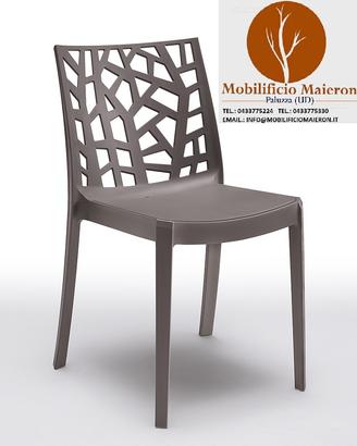 Sedie Bar Pub Impilabili Polipropilene Cod3165Ant